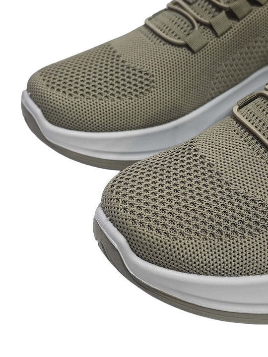 Stoff Herren Slip-Ons Braun