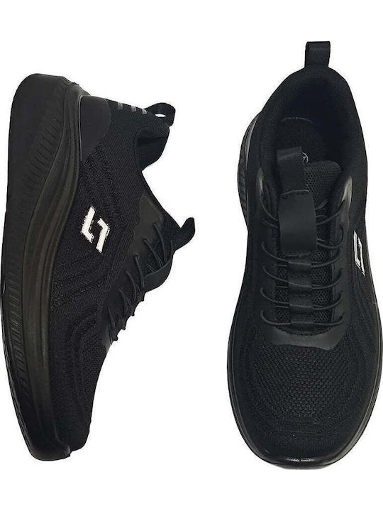 Πάνινα Ανδρικά Slip-On Μαύρα