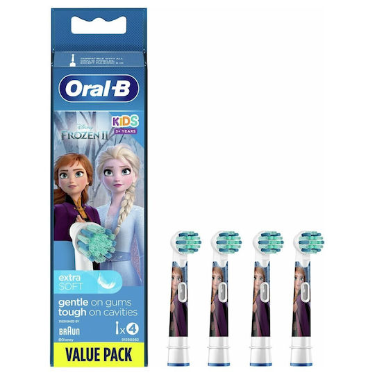 Oral-B Electric Toothbrush Replacement Heads Frozen 4 Pieces
