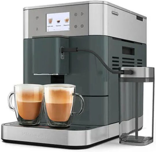 Kitchenaid KF7 Αυτόματη Μηχανή Espresso με Μύλο Άλεσης Πράσινη