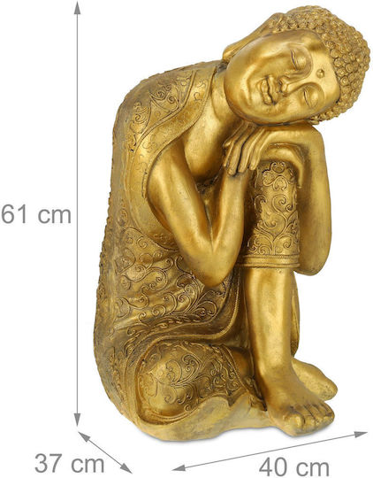 Relaxdays Figurină Decorativă Buddha 61x37x40cm