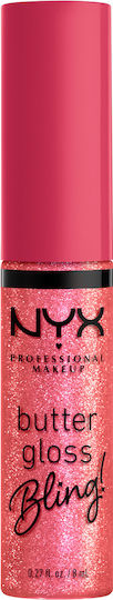 NYX Professional Makeup Butter Gloss Bling! Luciu de buze 05 She Got Money 8ml