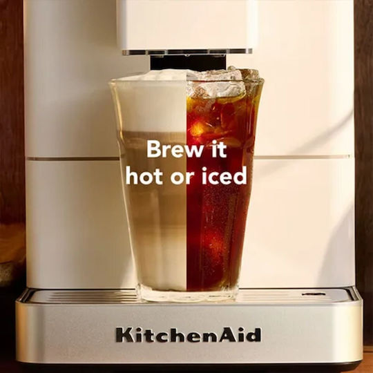 Kitchenaid KF4 Αυτόματη Μηχανή Espresso με Μύλο Άλεσης White