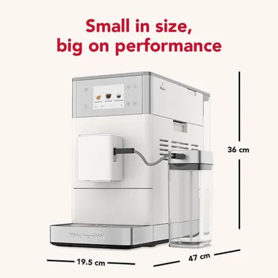 Kitchenaid KF4 Αυτόματη Μηχανή Espresso με Μύλο Άλεσης White