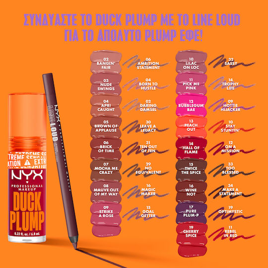 NYX Professional Makeup Duck Plump Lip Gloss 08 Mauve Out My Way 7ml