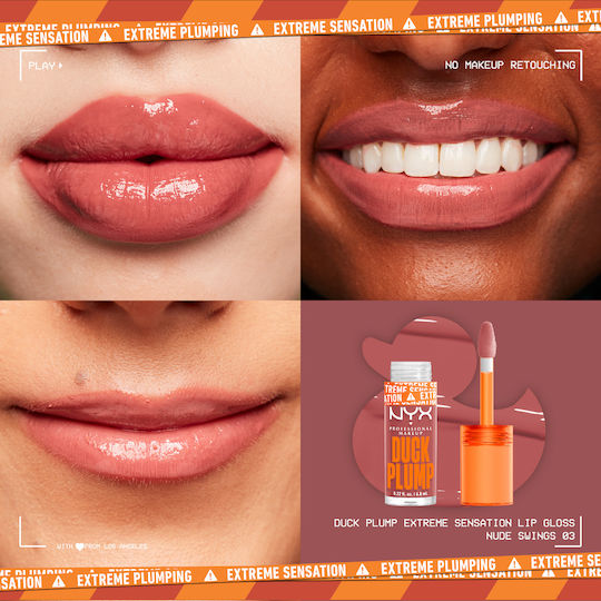 NYX Professional Makeup Duck Plump Lip Gloss 03 Nude Swings 7ml
