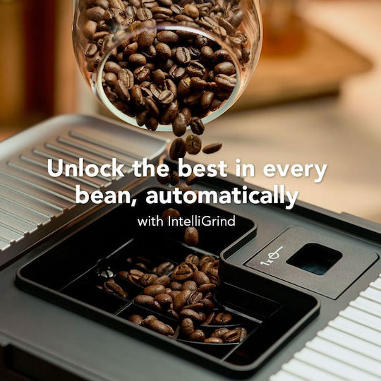Kitchenaid KF4 Αυτόματη Μηχανή Espresso Πίεσης 15bar για Cappuccino με Μύλο Άλεσης Matte Black 5KES8454BBM