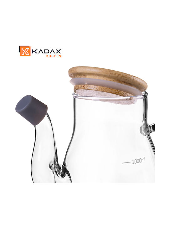 Kadax Glass Oil Can with Flow 1000ml
