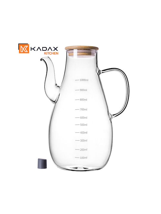 Kadax Glass Oil Can with Flow 1000ml