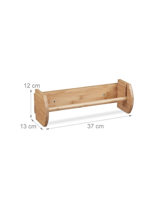 Relaxdays Suport Pentru Prosoape De Hârtie Din Lemn 12x13x37cm 10020331