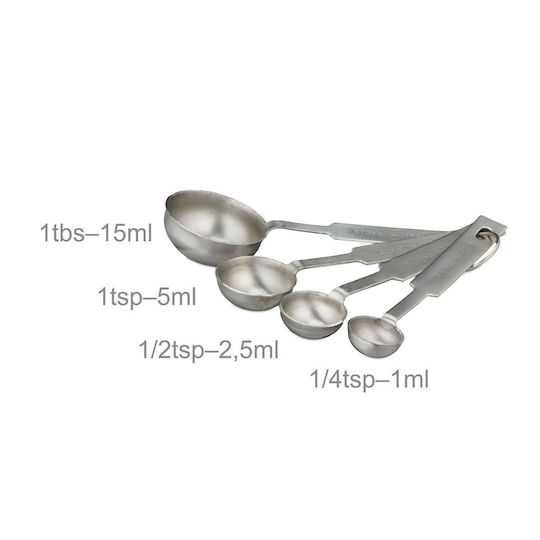 Relaxdays Mezură de Bucătărie din Inox 8 Bucăți