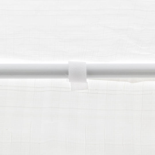 Relaxdays Страничен за Киоск Бял с PVC Покритие 1.9x2.9m