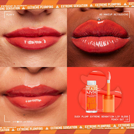 NYX Professional Makeup Duck Plump Lip Gloss 13 Peach Out 7ml