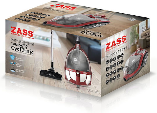 Zass Vacuum Cleaner 800W Bagless 4.3lt Purple