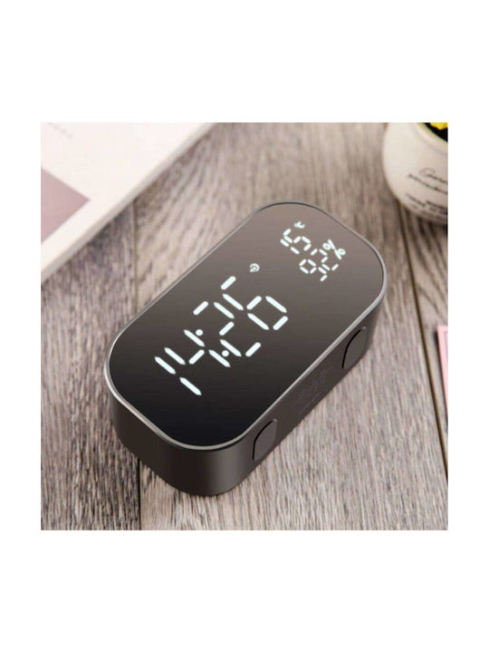 Akai Home Επιτραπέζιο Ψηφιακό Ρολόι με Ξυπνητήρι & Ραδιόφωνο ABTS-S2 BK