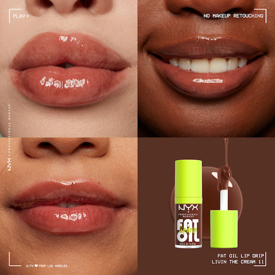 NYX Professional Makeup Fat Oil Lip Drip Livin' The Cream 4.8ml