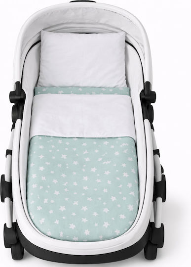 Σετ Προίκας Καροτσιού Πράσινο Blanket, Lightweight Bag, And Pillow