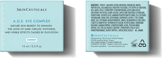 SkinCeuticals Correct Κρέμα Ματιών για Αντιγήρανση , Σακούλες , Λάμψη & Μαύροι Κύκλοι 15ml