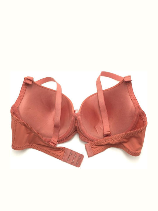 Straps in BH-Träger Cup B Kamelie Büstenhalter Push Up mit Bügel