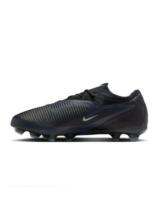 Nike Phantom 6 Low Pro Ποδοσφαιρικά Παπούτσια με Τάπες FG Μαύρα