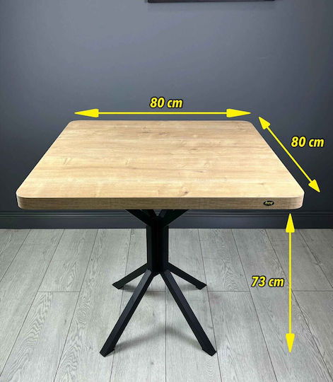 Roma Τραπεζαρίας Δρυς 70x80x73εκ.