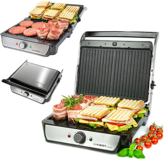 First Austria Τοστιέρα Γκριλιέρα 2000W Inox