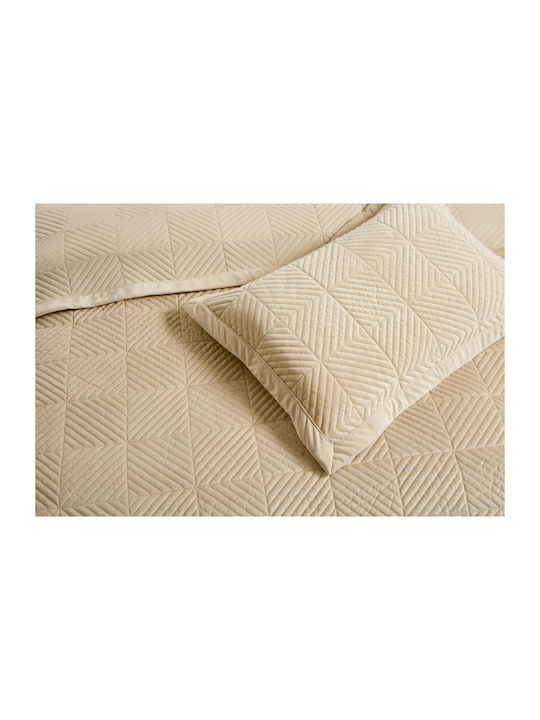 Liolios Home Set Coverlet Semi-double Cream 180x240cm 2pcs