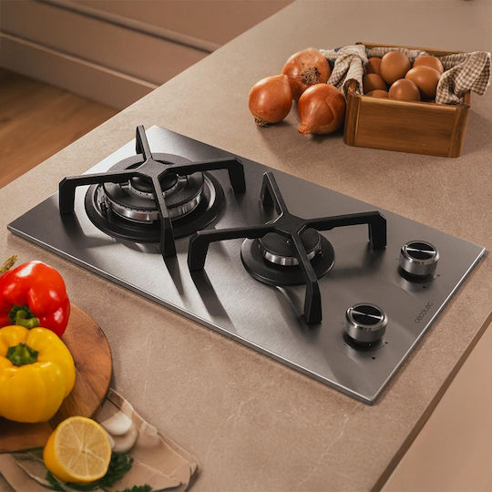 Cecotec Squad Domino Газов Автономен Плот Inox 29x51 см Сребърен