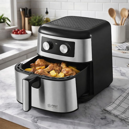 First Austria Air Fryer 8lt Ασημί FA-5053-7