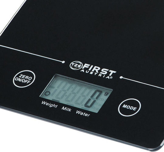 First Austria Ψηφιακή Ζυγαριά Κουζίνας έως 5kg Black