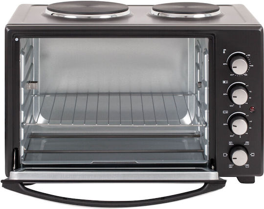 First Austria Electric Countertop Oven 45lt with 2 Burners and Hot Air Function