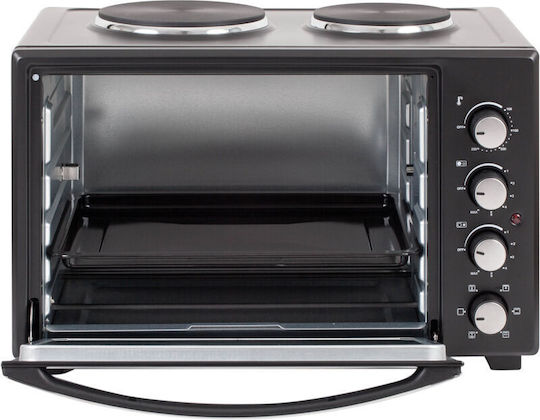 First Austria Electric Countertop Oven 45lt with 2 Burners and Hot Air Function