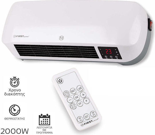 First Austria Ceramic Fan Heater Room Wall 2000W