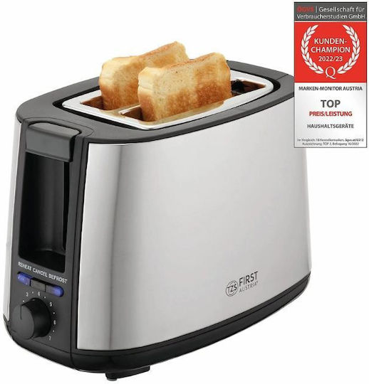 First Austria Toaster 2 Slots 750W Inox