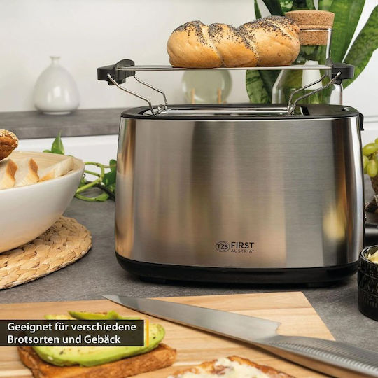 First Austria Toaster 2 Slots 750W Inox