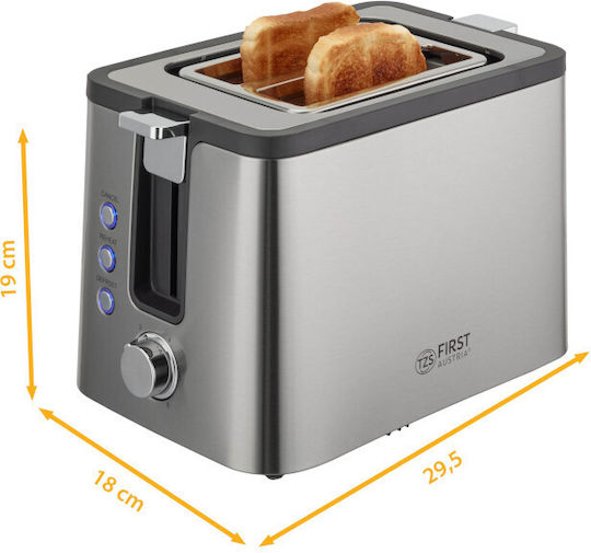 First Austria Φρυγανιέρα 2 Θέσεων 800W Inox