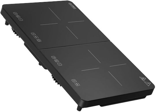 First Austria FA-5095-5 Kochplatten Herdtyp Induktion Doppel Schwarz
