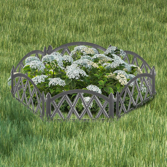 Vilde Kunststoff Gartenhecke in Grau Farbe 49x30cm
