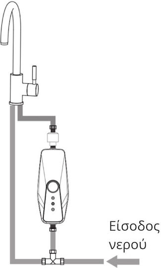 Osio Wall Mounted Electric Single-Phase Instant Water Heater for Bathroom / Kitchen 5.5kW