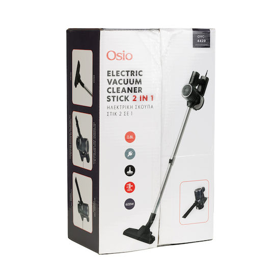 Osio Elektrisch 2-in-1 Staubsauger Stick & Handgerät 600W Schwarz OVC-4420