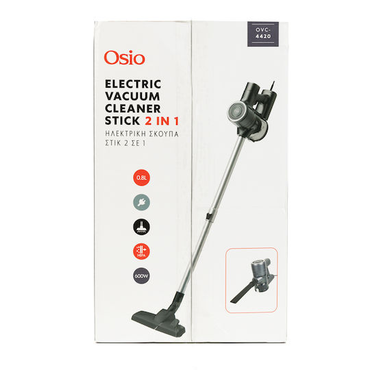 Osio Elektrisch 2-in-1 Staubsauger Stick & Handgerät 600W Schwarz OVC-4420