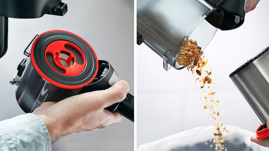 Bosch Unlimited 7 ProAnimal Прахосмукачка 2 в 1 Stick & Ръчна Червено