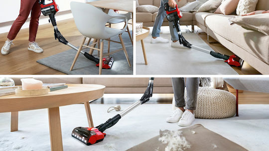 Bosch Unlimited 7 ProAnimal Прахосмукачка 2 в 1 Stick & Ръчна Червено