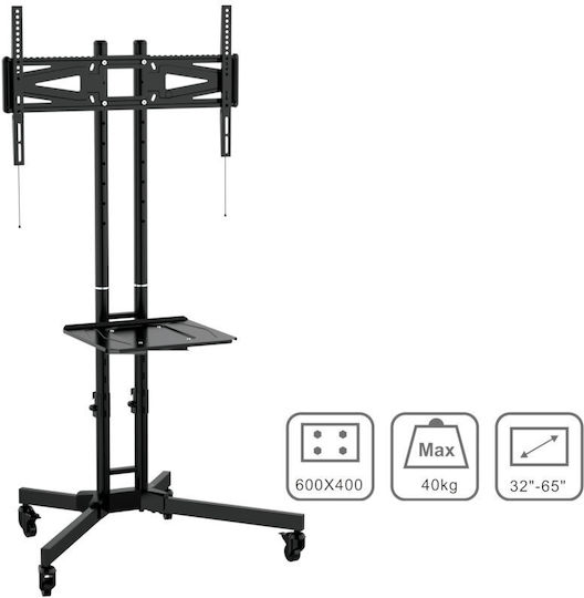 Osio OSM-7865 Βάση Τηλεόρασης Δαπέδου έως 65" και 40kg