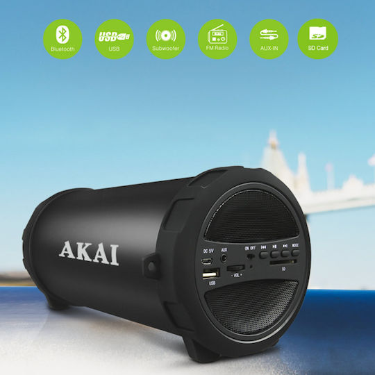 Akai Proffesional ABTS-11B Boxă Bluetooth 10W cu Radio Negru