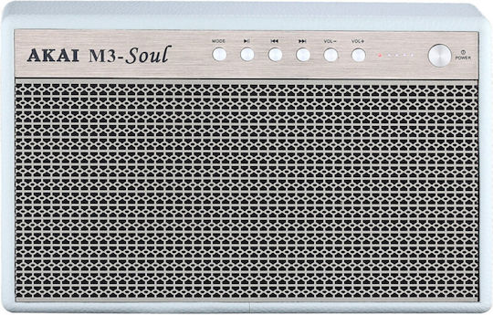 Akai Proffesional M3-Soul Bluetooth Speaker 20W with Battery Life up to 15 hours White