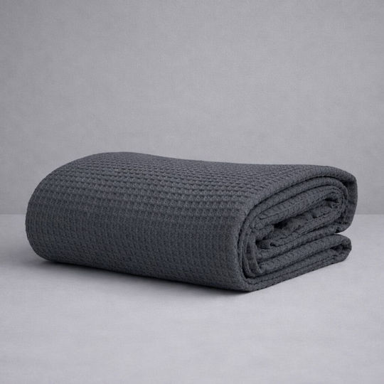 Astron Italy Single Hotel Blanket Hotel Pique Blanket Gray 165x245cm