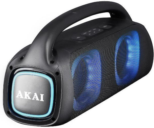 Akai Proffesional Karaoke Speaker with Wired Microphone and Lighting Effects 110582-0134 Black