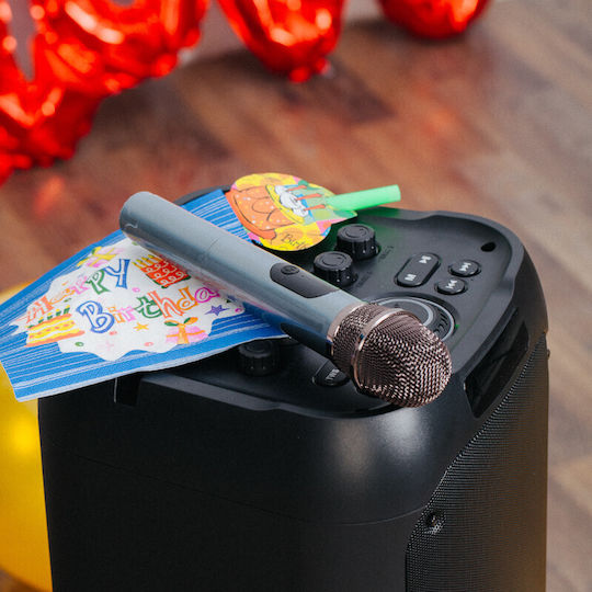 Osio Boxă Karaoke cu Microfon Fără Fir și Efecte de Iluminare OBT-8050 OBT-8050 Negru