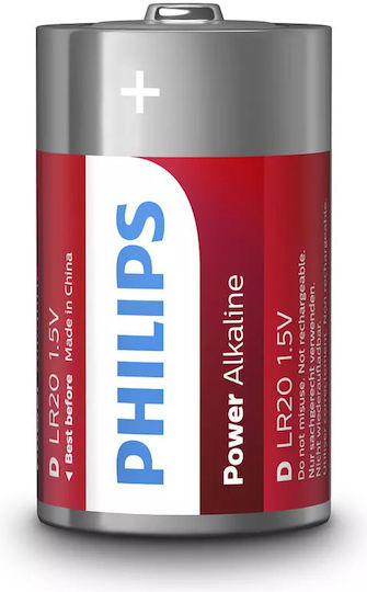 Μπαταρίες Αλκαλικές Philips D 2 Τεμ